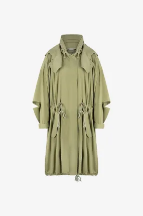 Parka oversize légère en coton lavé