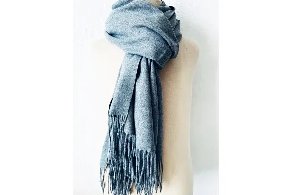 Pashmina gris chiné