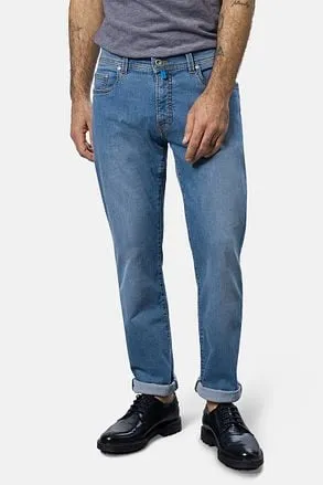 Pierre Cardin Jean Lyon Tapered Future Flex Bleu Clair C7 34