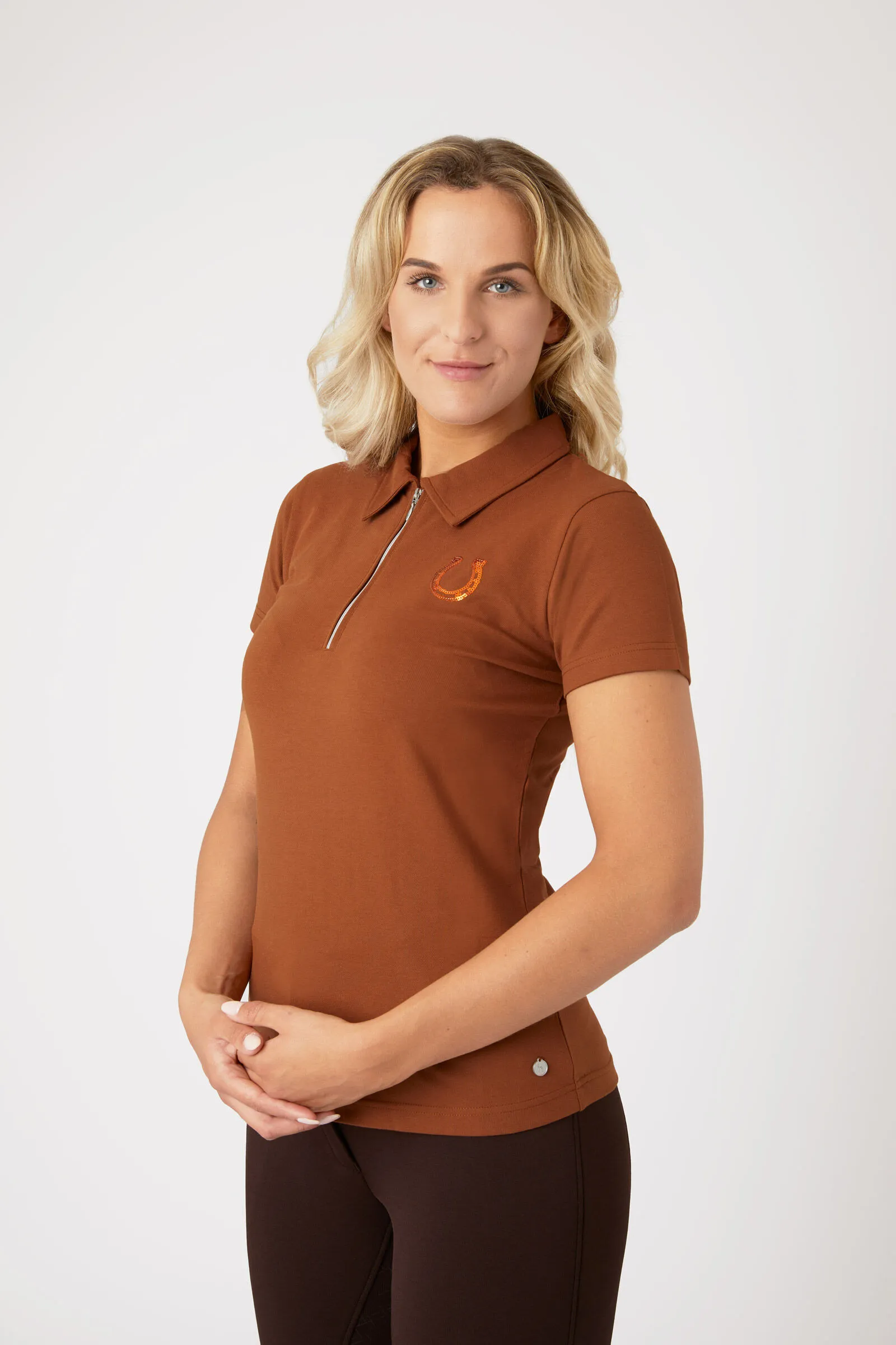 Polo Amy coton extensible femme - Horze