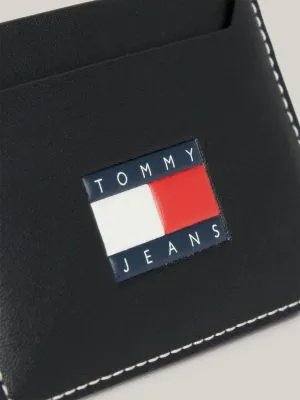 Porte-cartes Heritage en cuir | Noir | Tommy Hilfiger