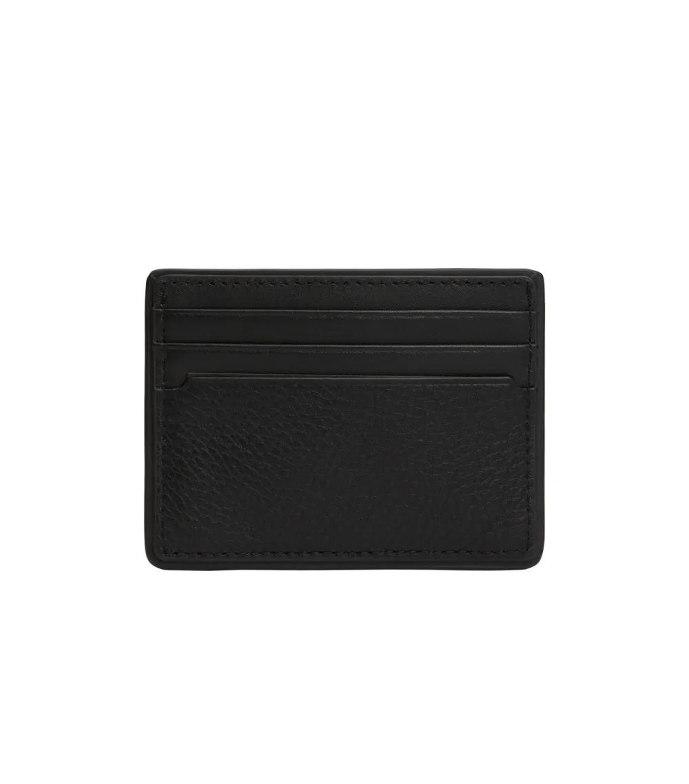 Porte-cartes Tommy Hilfiger cuir noir