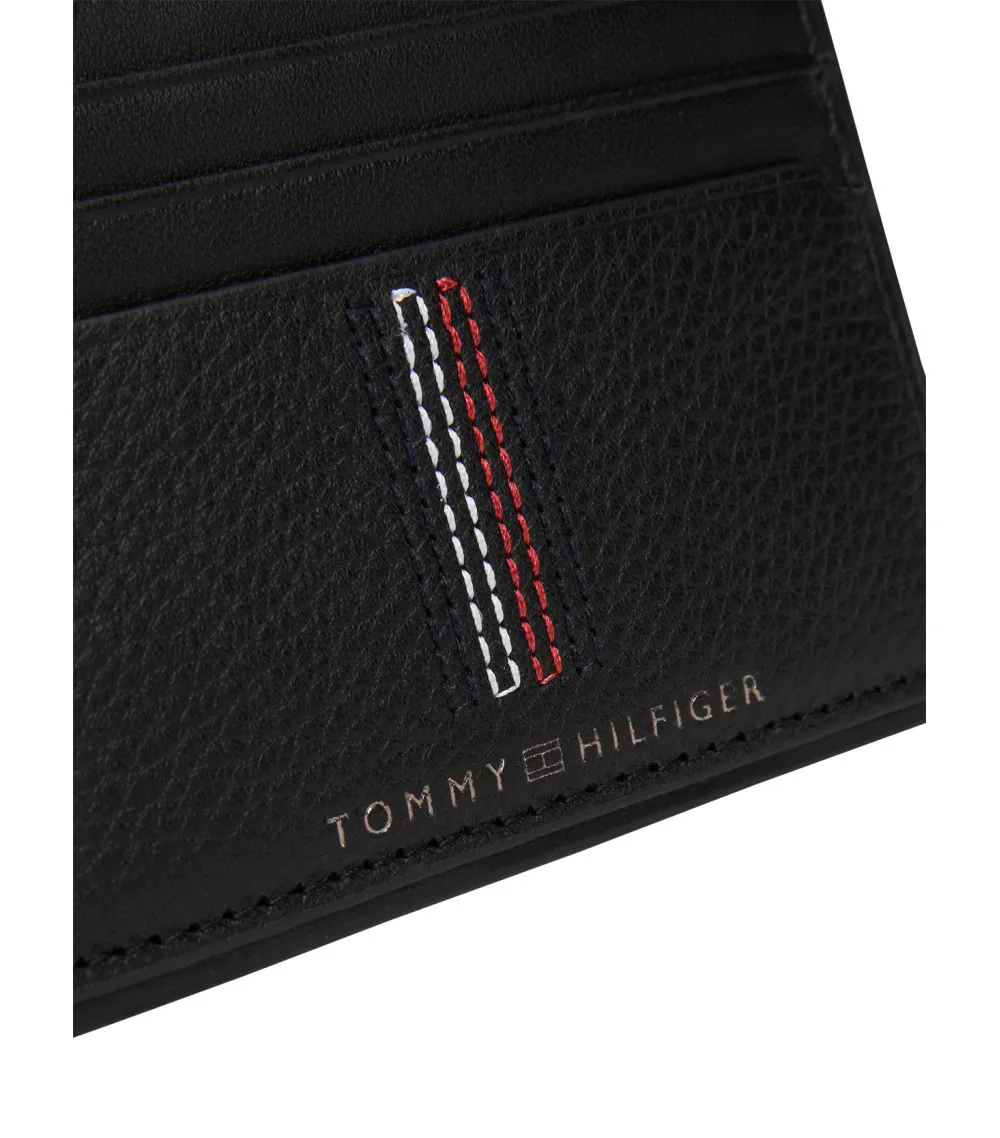 Porte-cartes Tommy Hilfiger cuir noir