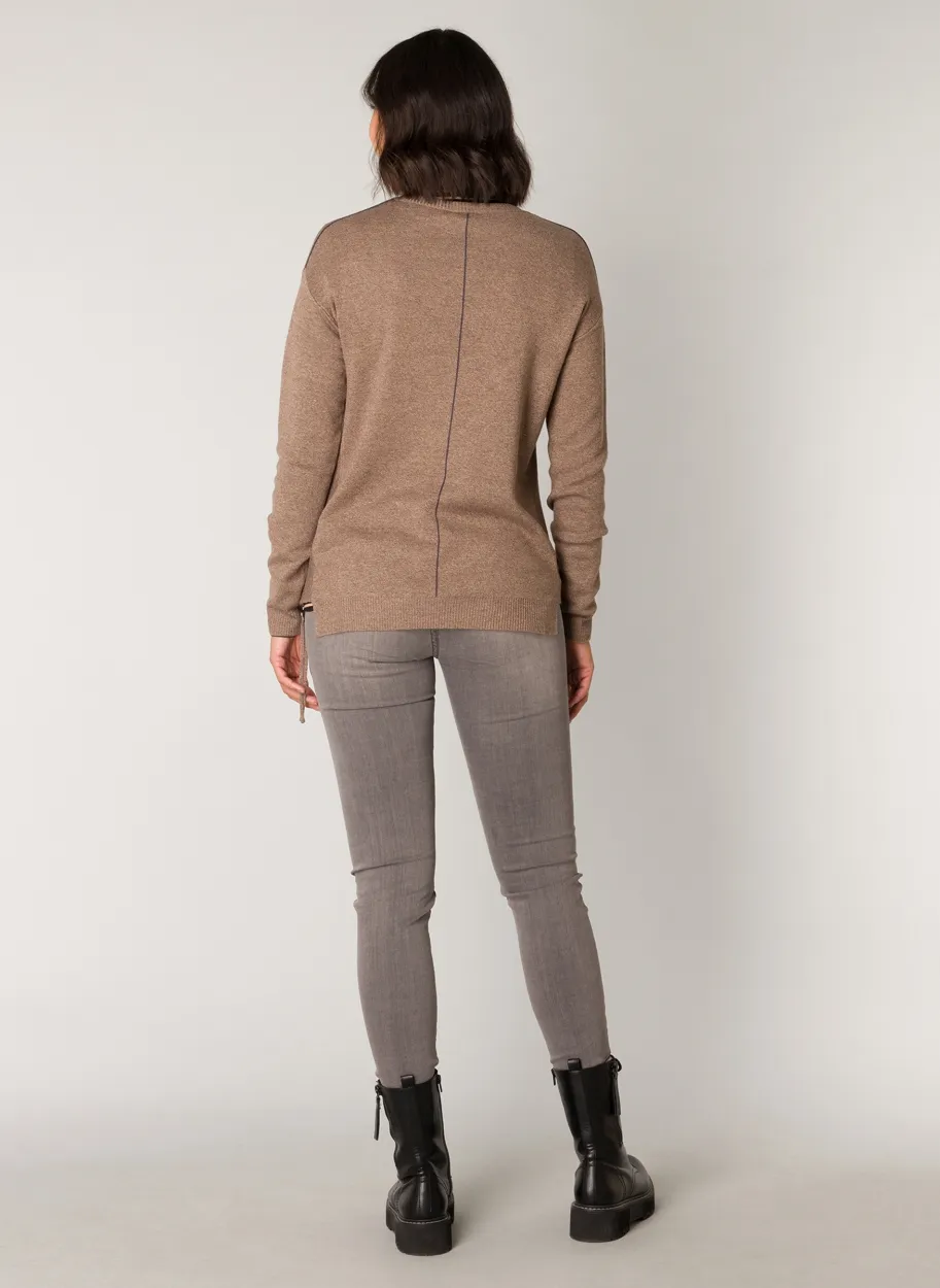 Pull en Maille Fine avec Zip