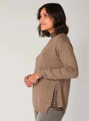 Pull en Maille Fine avec Zip