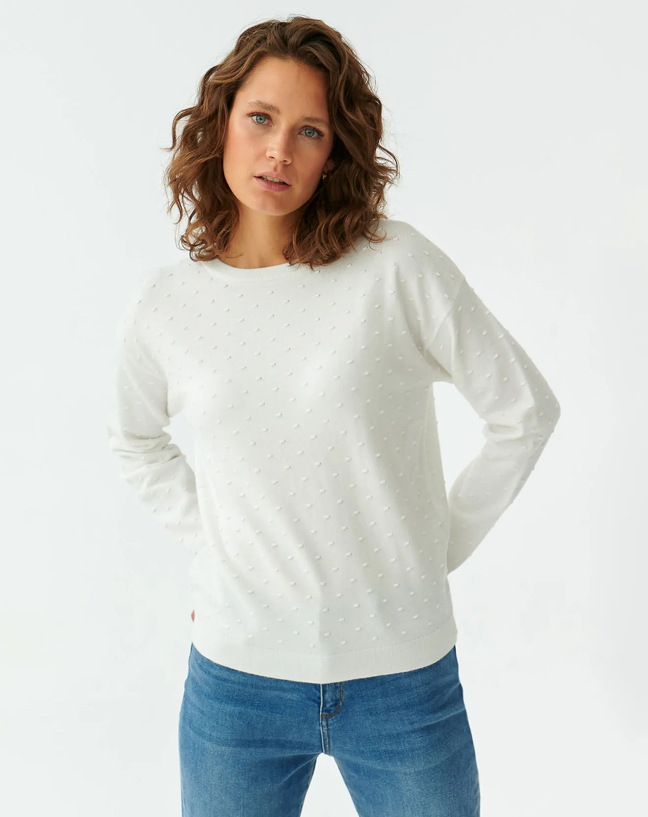 Pull Ewela blanc