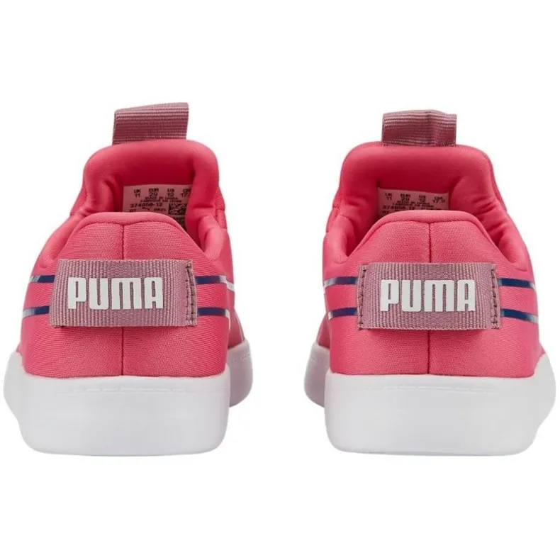 Puma Courtflex v2 sans lacets Ps Jr 374858 12 rose