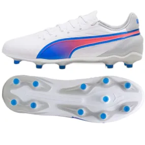 Puma King Match FG/AG chaussures 107863 02 blanche