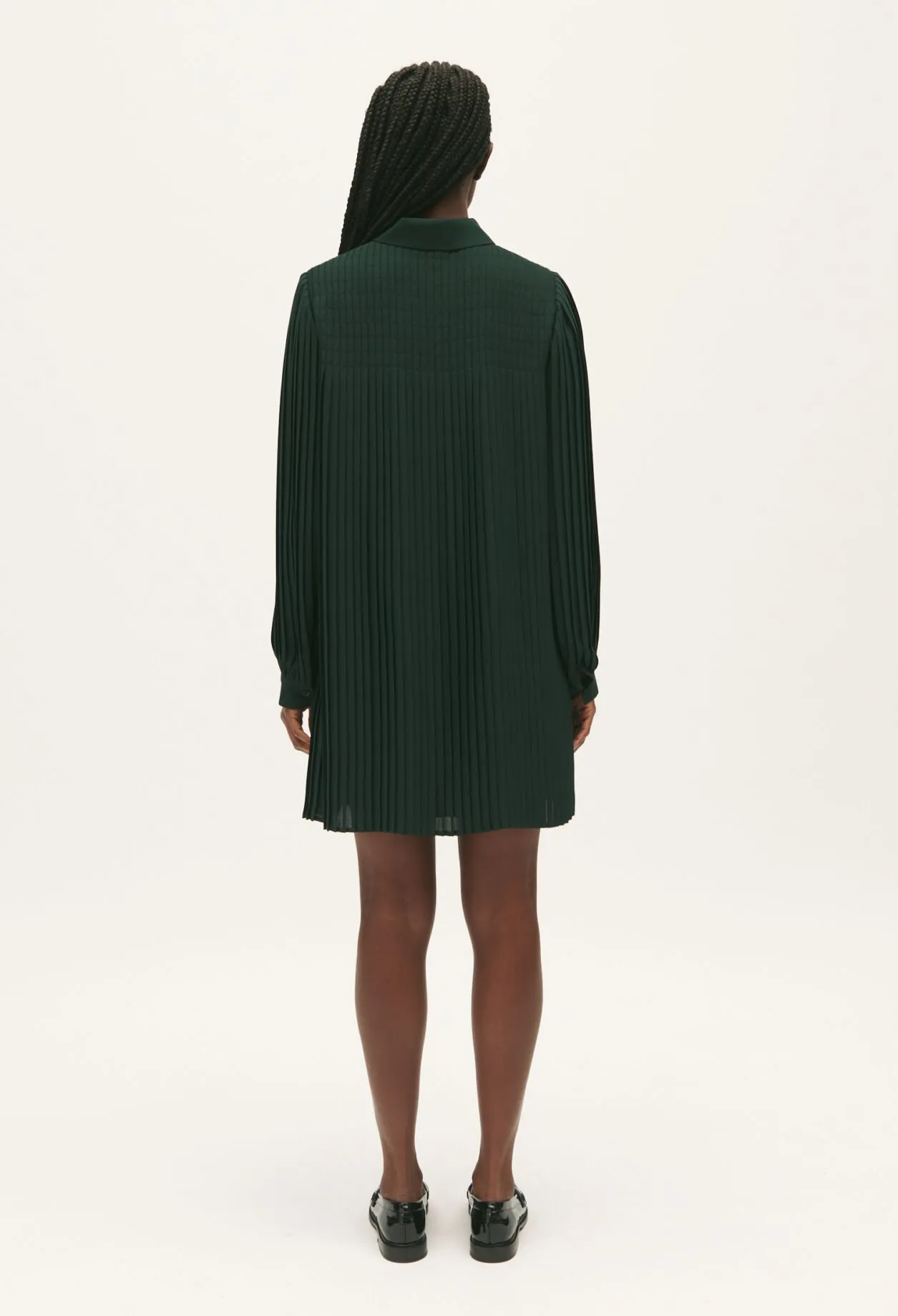 Robe courte plissée | Claudie FR