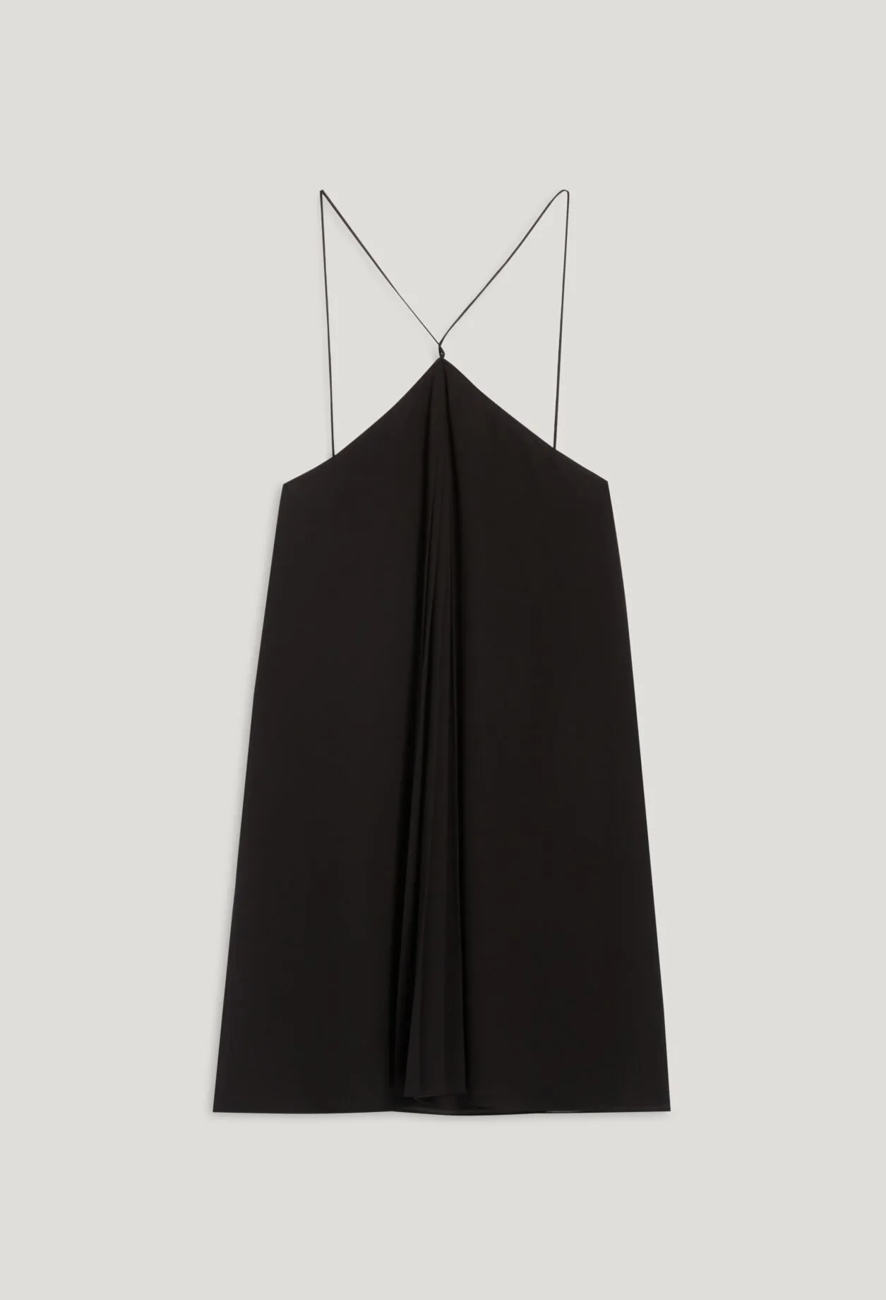 Robe courte plissée noire | Claudie FR