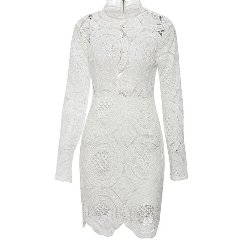 Robe Dentelle Blanche Moulante