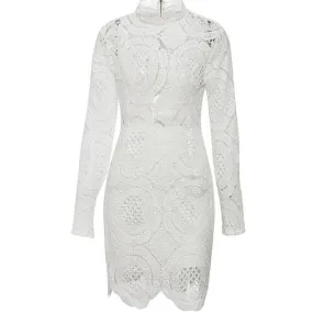 Robe Dentelle Blanche Moulante