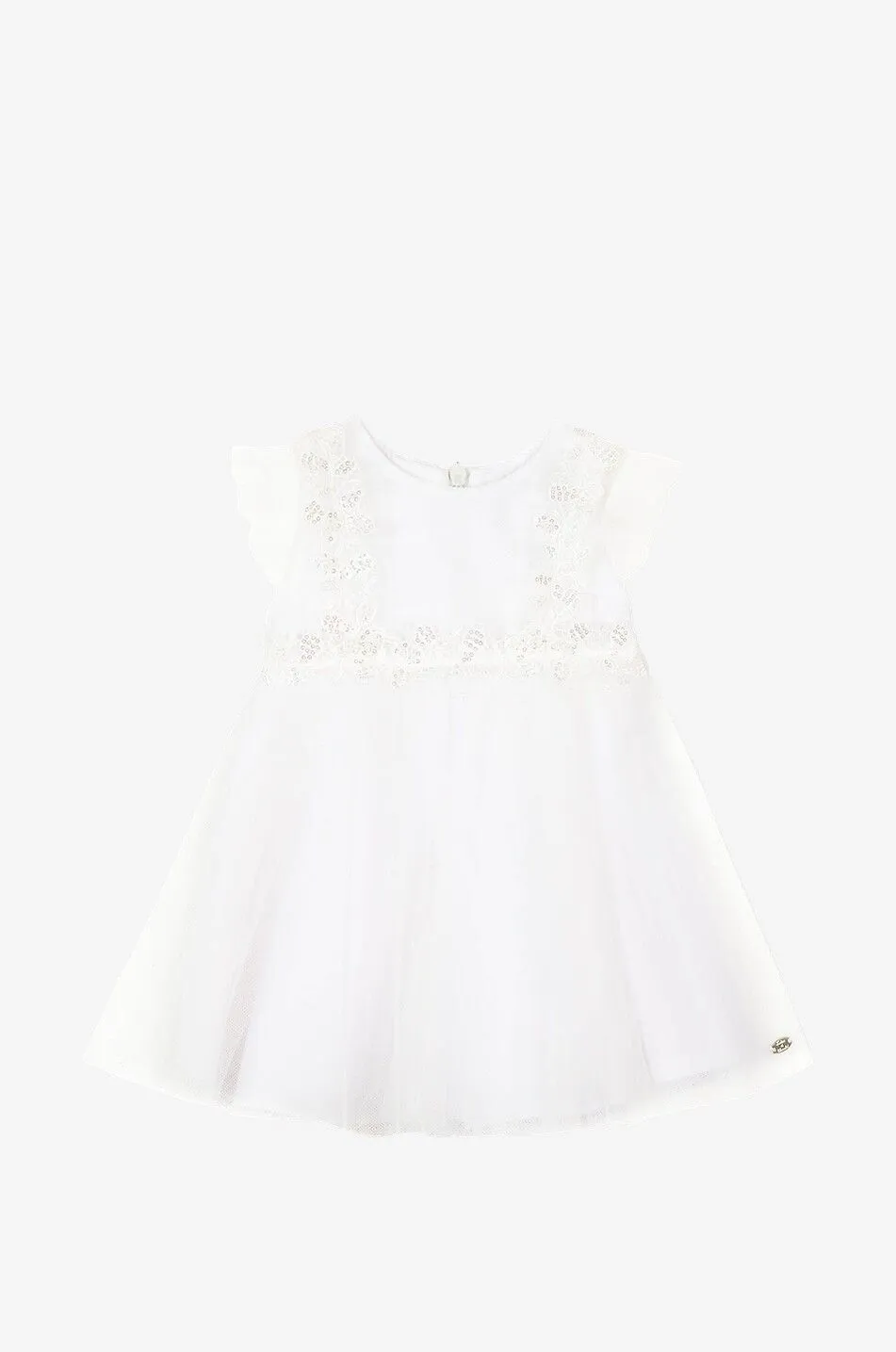 Robe en tulle et dentelle à broderies fille Cérémonie