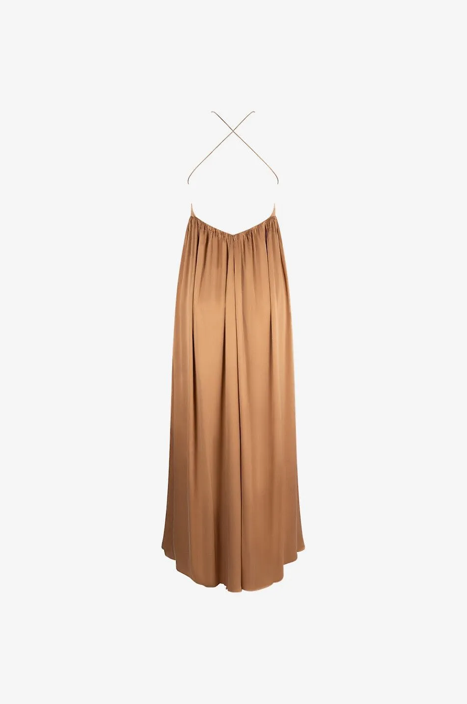 Robe longue à bretelles en soie Silk Slip