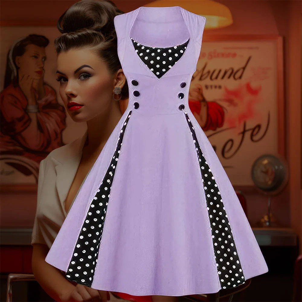 Robe Pin-Up  Violette Claire  Vintage 50's