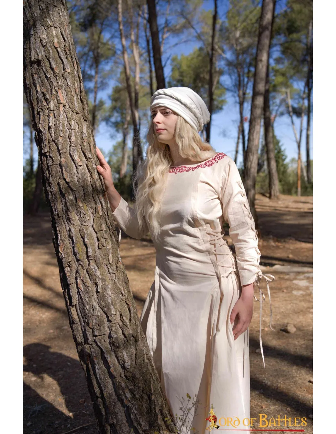 Robe princesse aventureuse médiévale en coton ⚔️ Boutique Épées