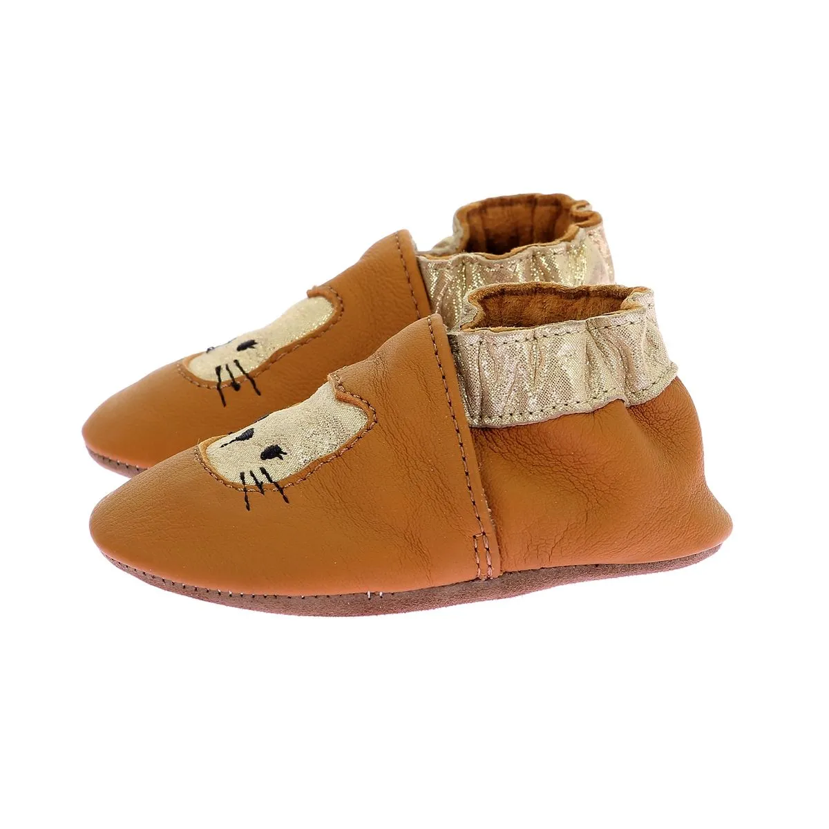 Robeez Chaussons Crêpe Wild Kitten Camel