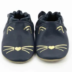 Robeez chaussons goldy cat marine