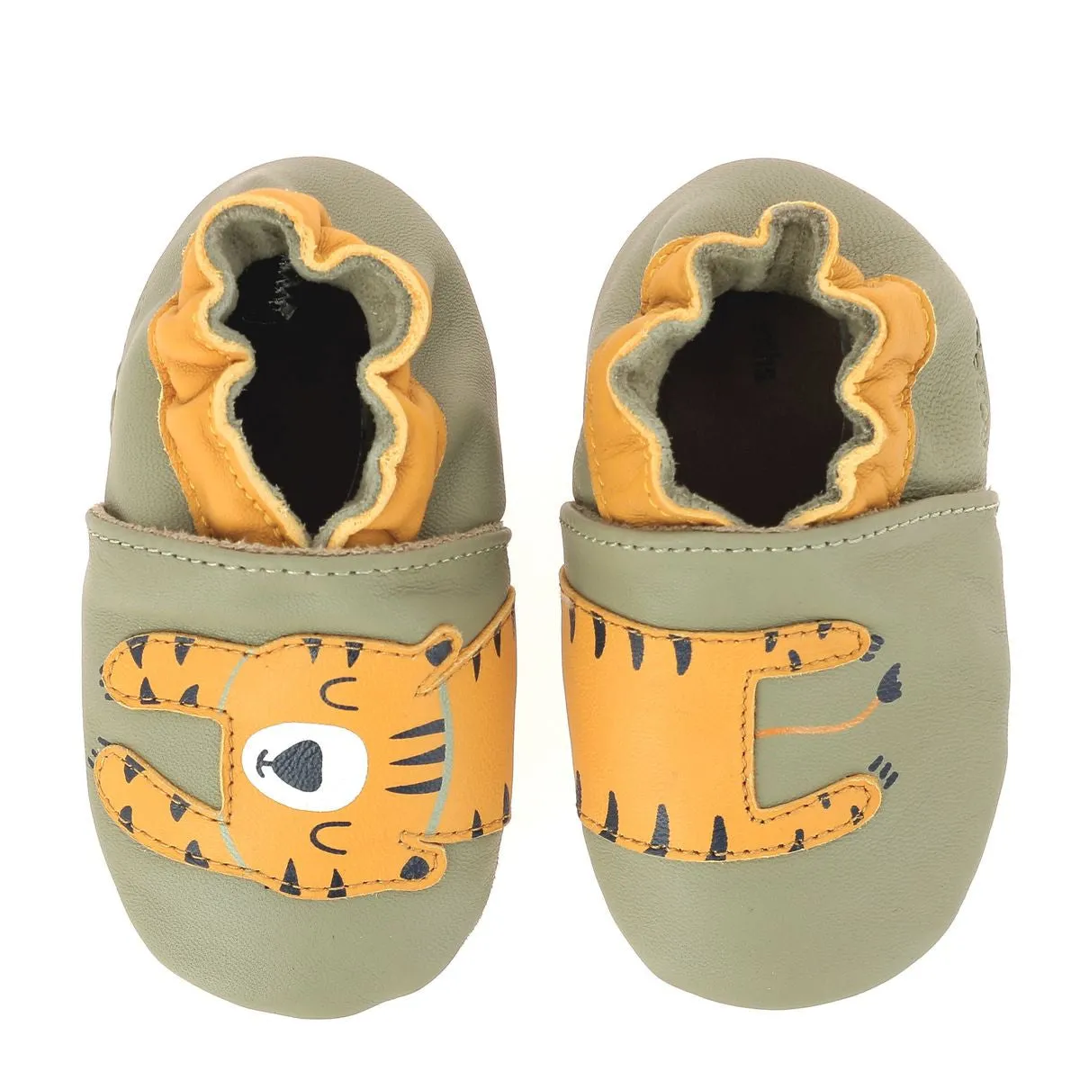 Robeez Chaussons Tiger Nap Kaki