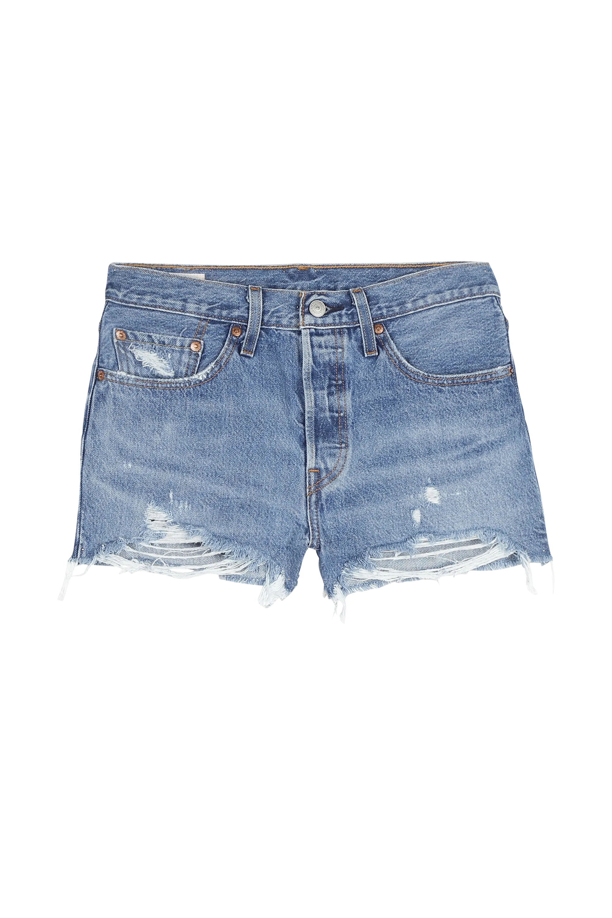 Short Court En Denim Délavé Bleu Levi's - Femme | Citadium