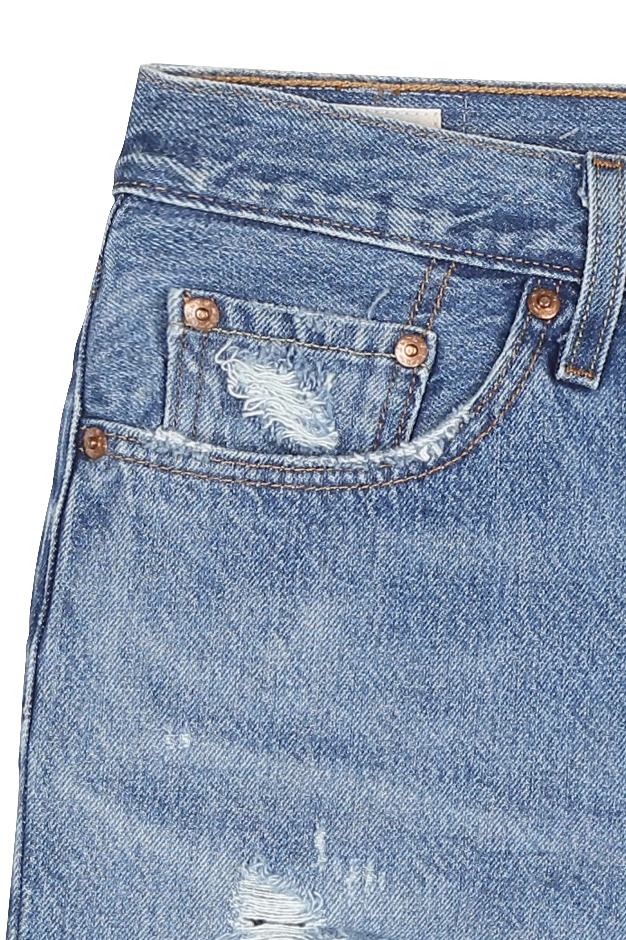 Short Court En Denim Délavé Bleu Levi's - Femme | Citadium