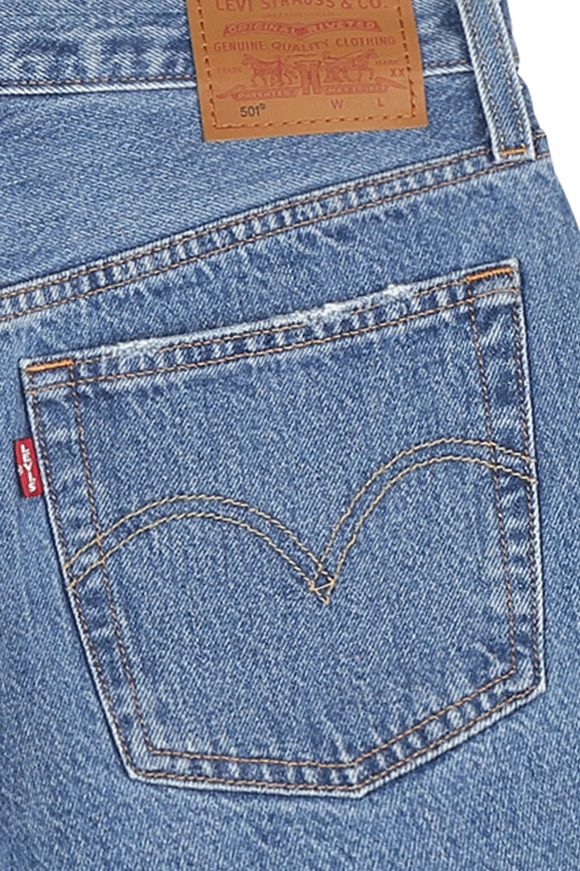 Short Court En Denim Délavé Bleu Levi's - Femme | Citadium