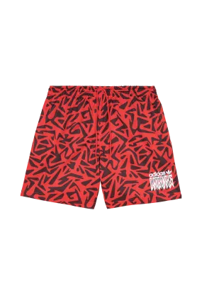 Short Rouge Adidas - Homme | Citadium