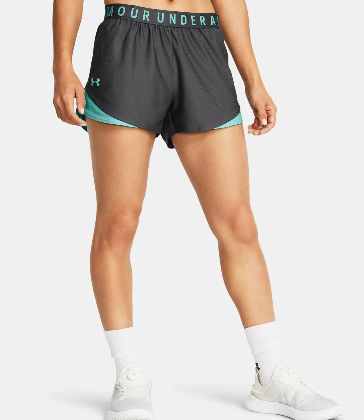 Short UA Play Up 3.0 pour femme - Gris Pierre - Under Armour