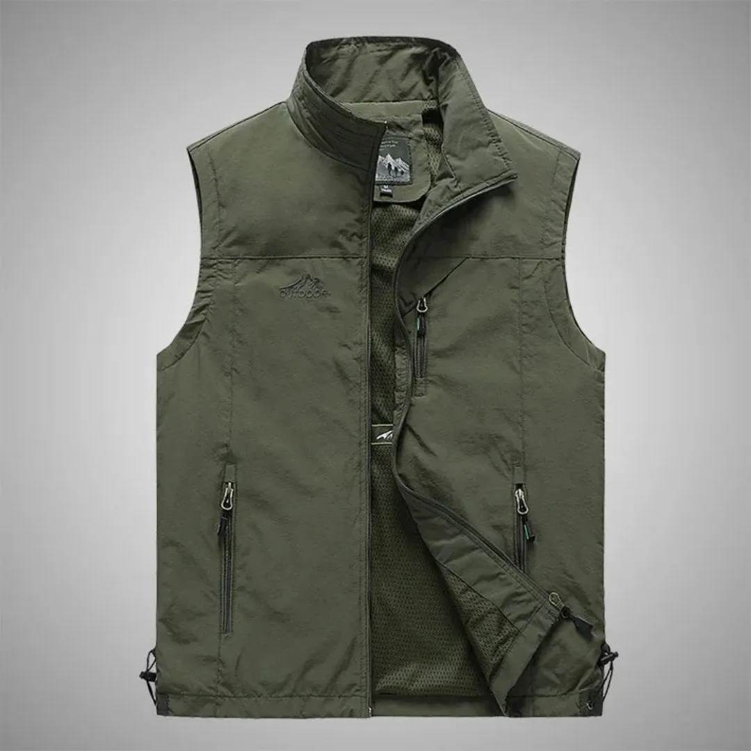 Sigfried | Homme Gilet Fermeture  Glissière Sans Manches | Extérieur