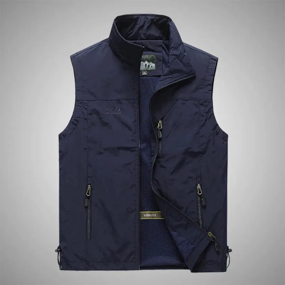 Sigfried | Homme Gilet Fermeture  Glissière Sans Manches | Extérieur