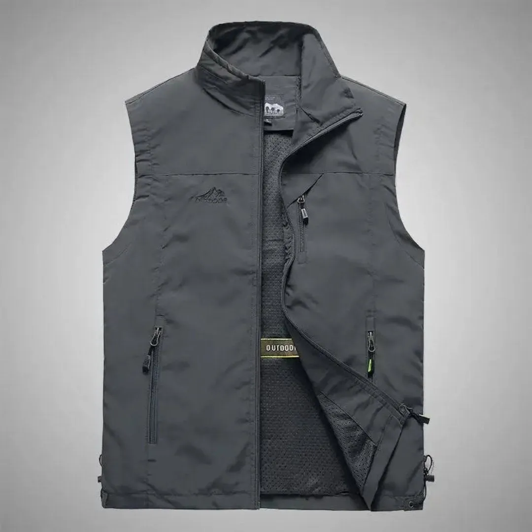 Sigfried | Homme Gilet Fermeture  Glissière Sans Manches | Extérieur