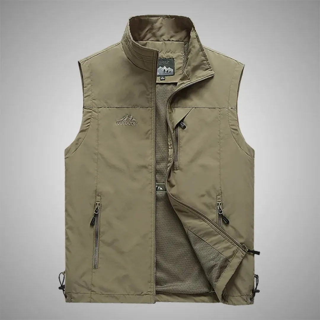 Sigfried | Homme Gilet Fermeture  Glissière Sans Manches | Extérieur