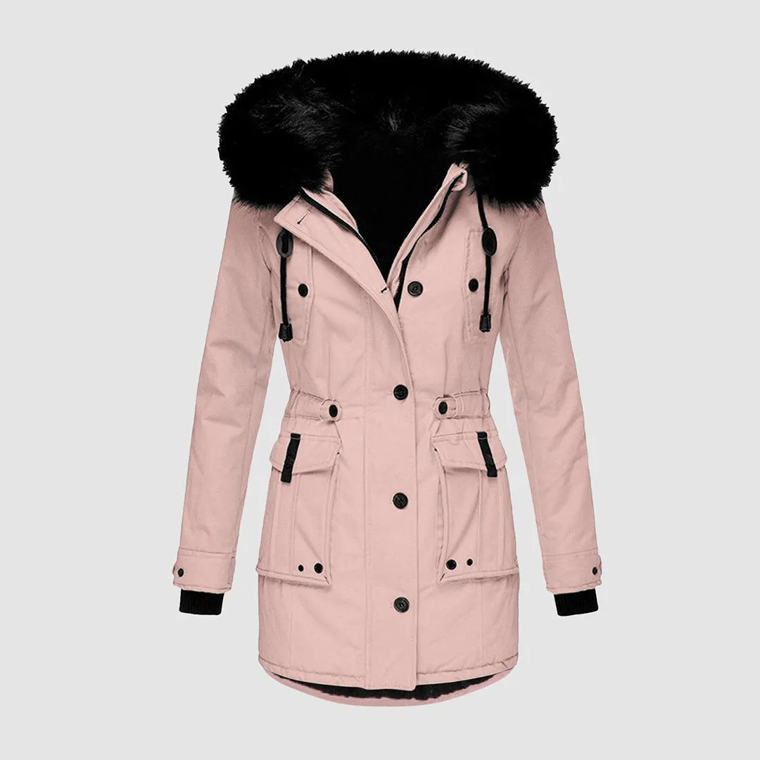 Sophia | Manteau d'hiver matelassé avec capuche pour femmes, confortable et élégant