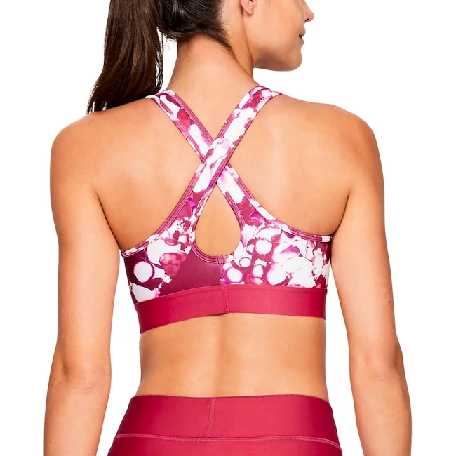 Soutien-gorge pour femme Under Armour  Mid Crossback Printed XS