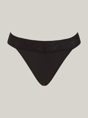 String en dentelle monogramme TH | Noir | Tommy Hilfiger