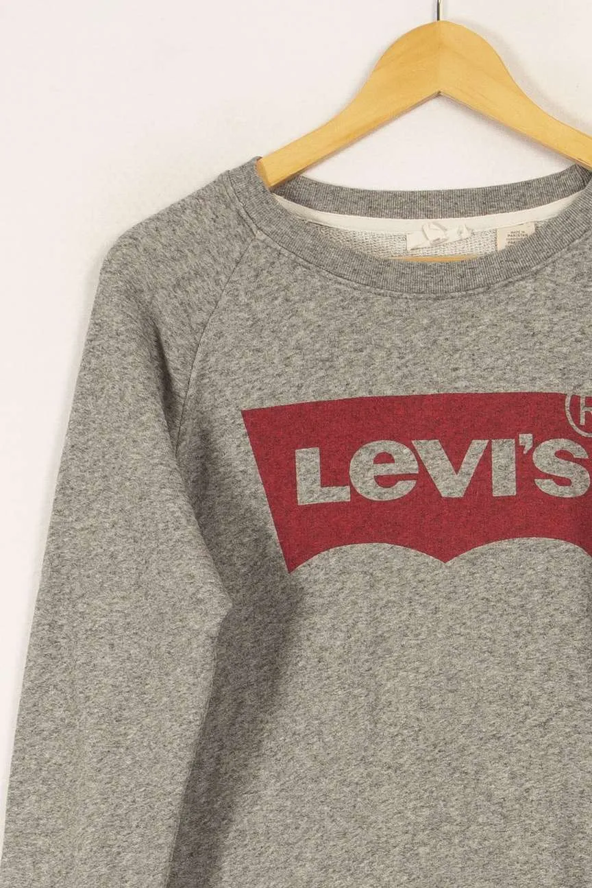 Sweat gris avec inscription Levi's - Taille XS/34