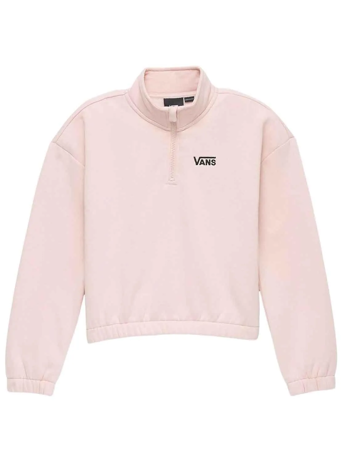 Sweat Vans Half Zip Mock Rose pour Fille