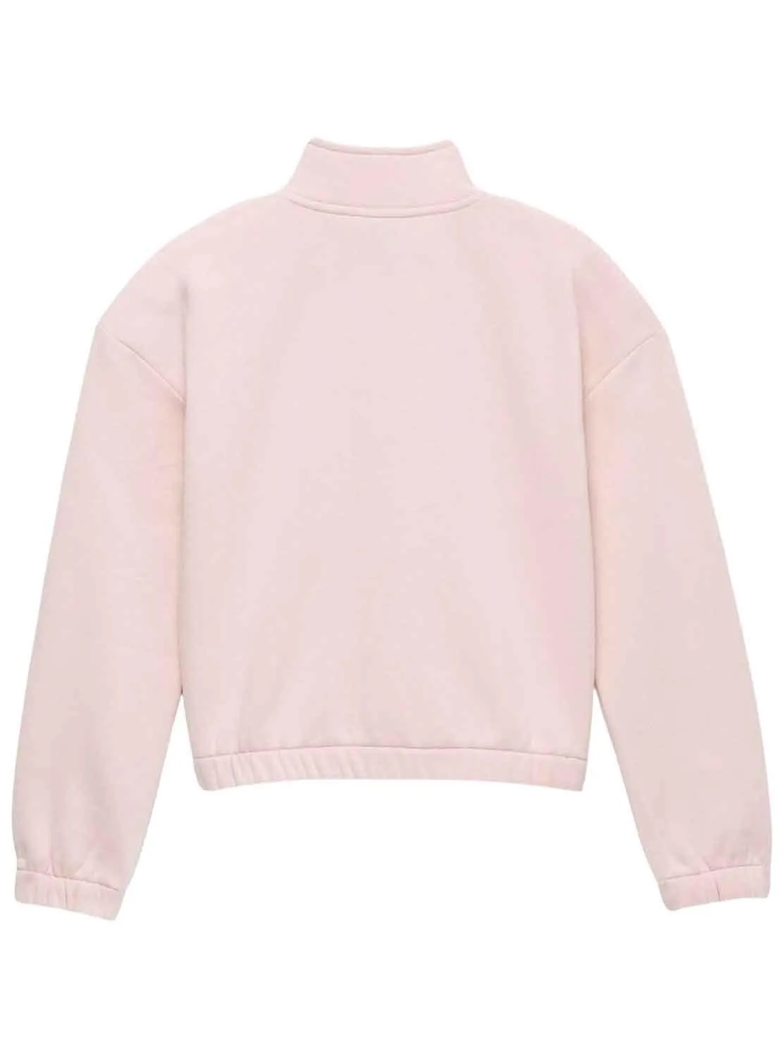 Sweat Vans Half Zip Mock Rose pour Fille