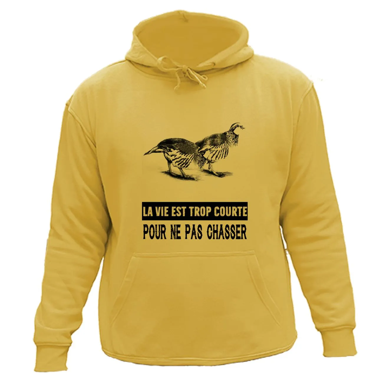 Sweat/pull de chasse perdrix – La vie est trop courte