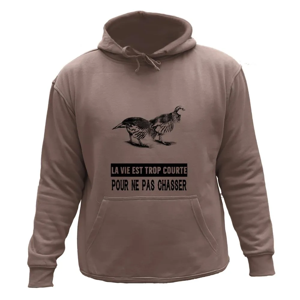 Sweat/pull de chasse perdrix – La vie est trop courte