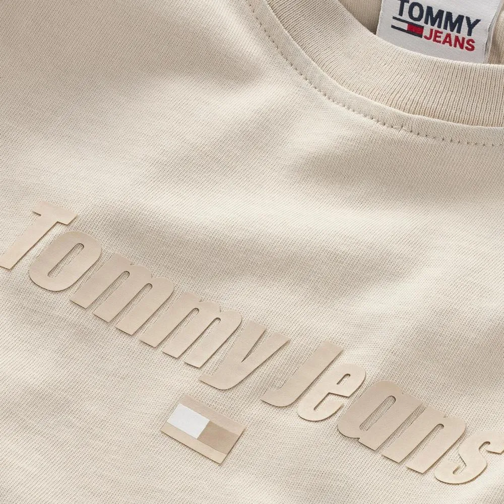 T-shirt Beige Homme Tommy Hilfiger New Tonal