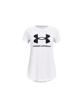 T-shirt de fitness Under Armour Live Sportstyle Graphic White Femme