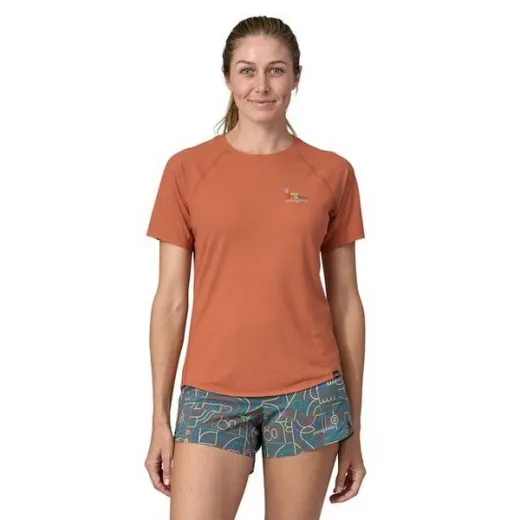 T-shirt femme cap cool trail graphic sienna clay