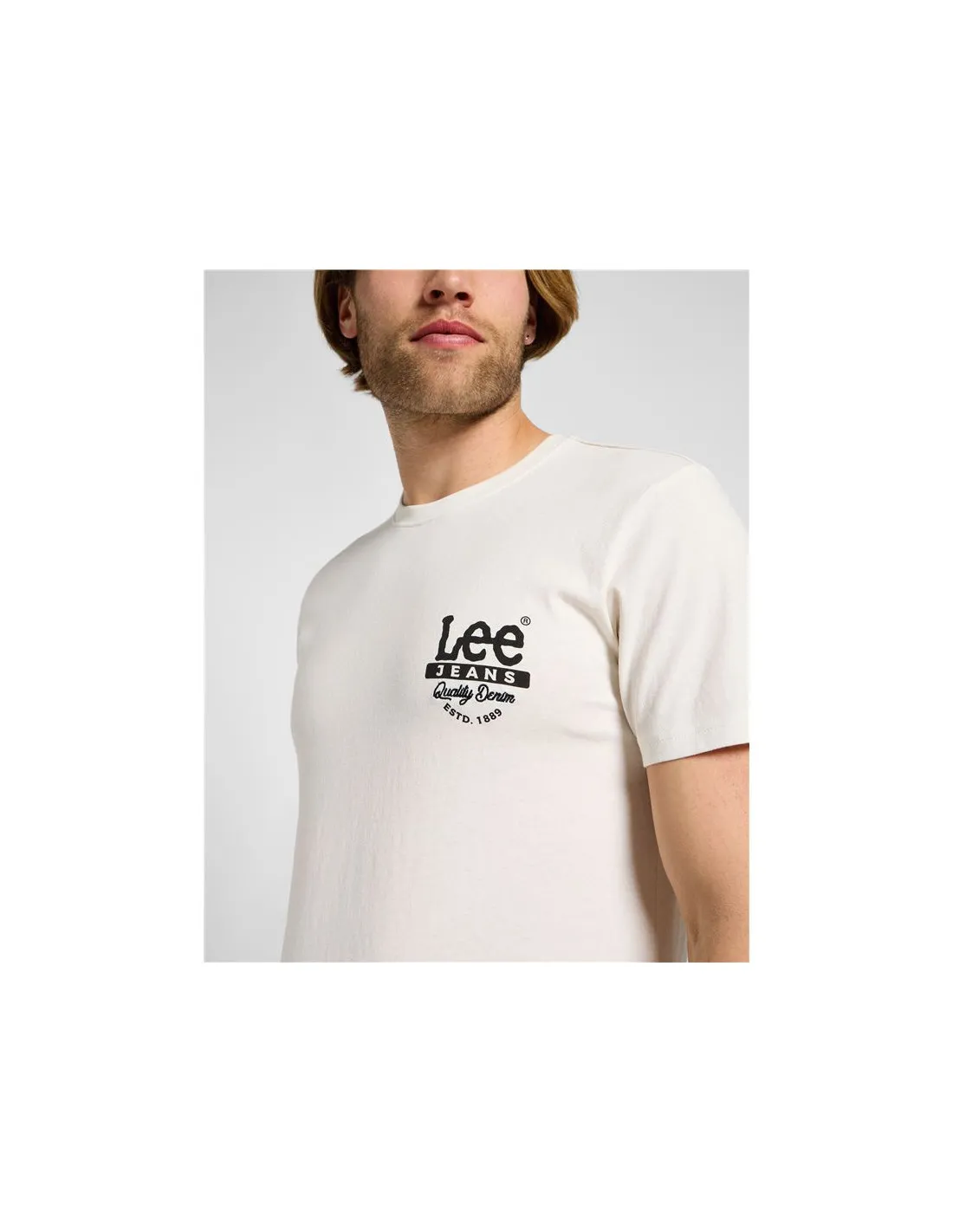 T-shirt Lee Ss Working West Ecru