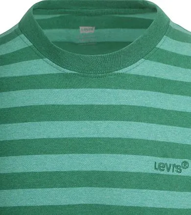 T-shirt Levi's à rayures Vert A0637-0106 commander en ligne