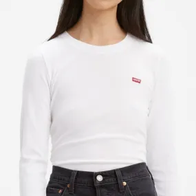 T Shirt manches longues Levi's femme blanc