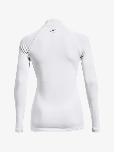 T-shirt pour femme Under Armour ColdGear Authentics Mockneck-WHT