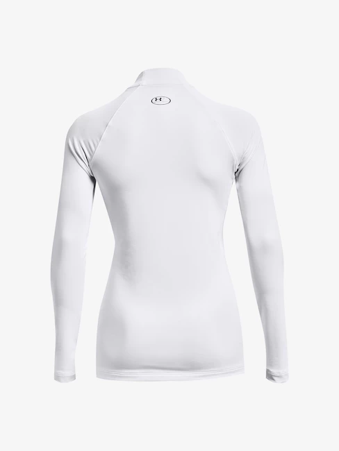 T-shirt pour femme Under Armour ColdGear Authentics Mockneck-WHT