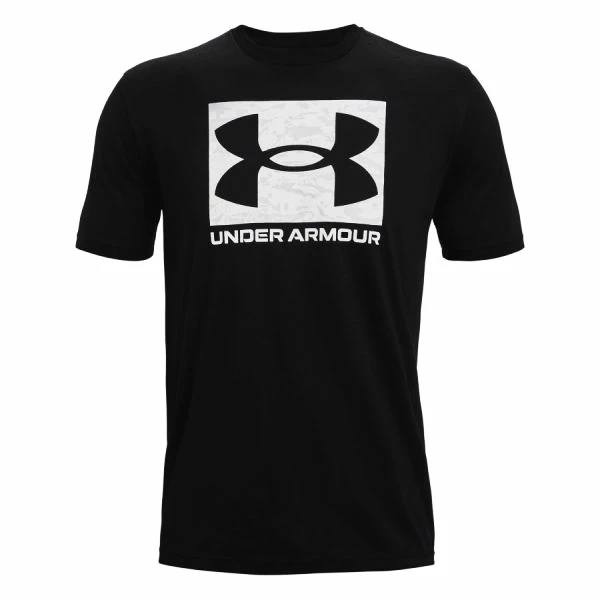 T-shirt pour homme Under Armour  ABC CAMO BOXED LOGO SS Black