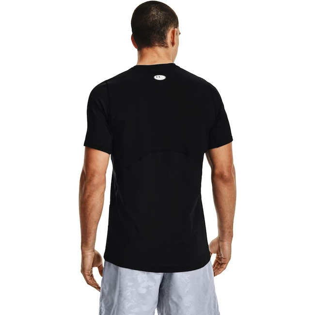 T-shirt pour homme Under Armour  HG Armour Fitted SS-BLK